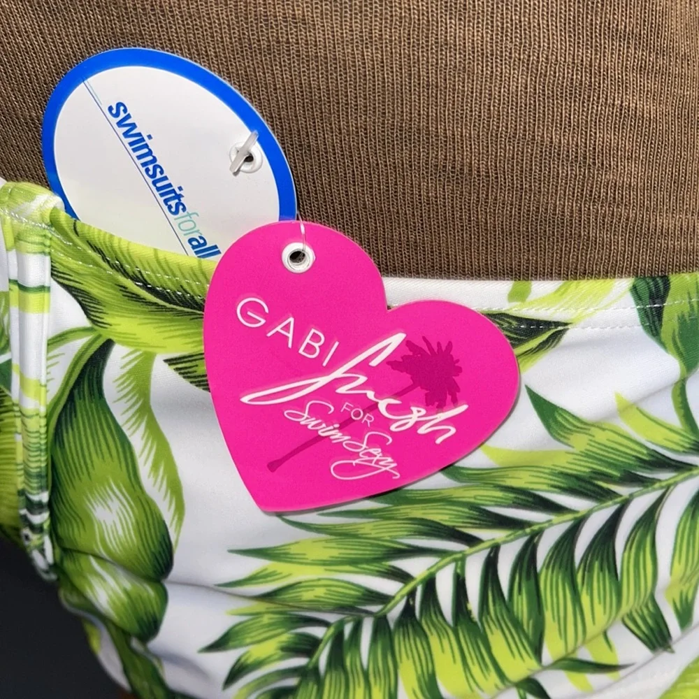 NWT Gabifresh X Swimsuits For All SZ16 Underwire Pushup Bikini(can B strapless) - Picture 6 of 11